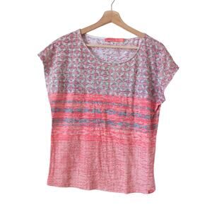 prAna Harlene Women's Top Pink Boho Lightweight Medium Summer Camping Hiking EUC